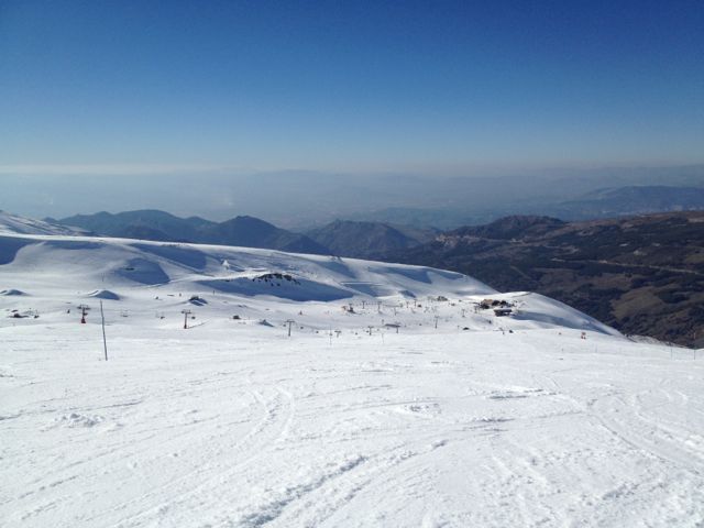 Skiing in the Sierra Nevada 
