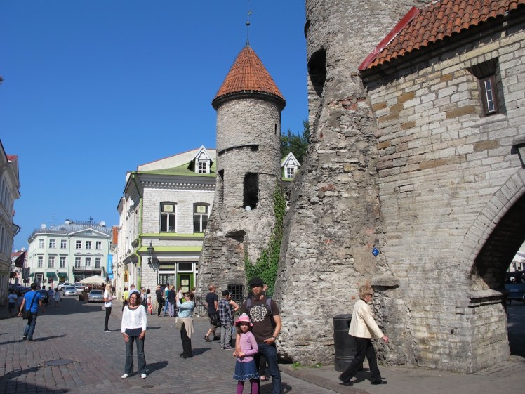 The stunning city walls of Tallinn, Estonia