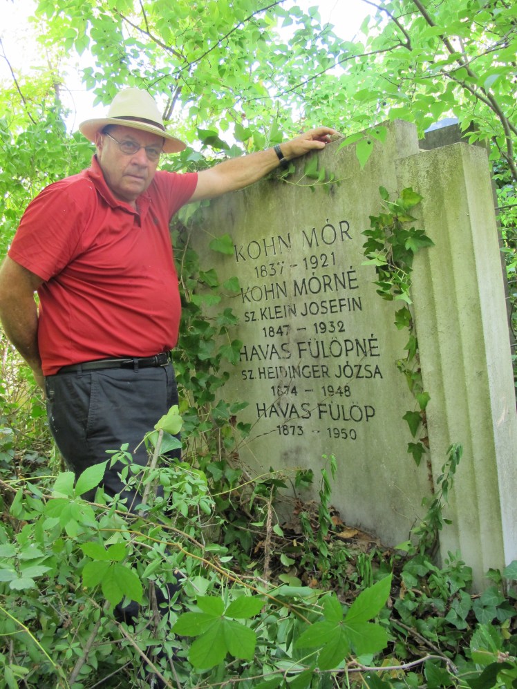 My dad visiting the graves of his great grandparents for the first time